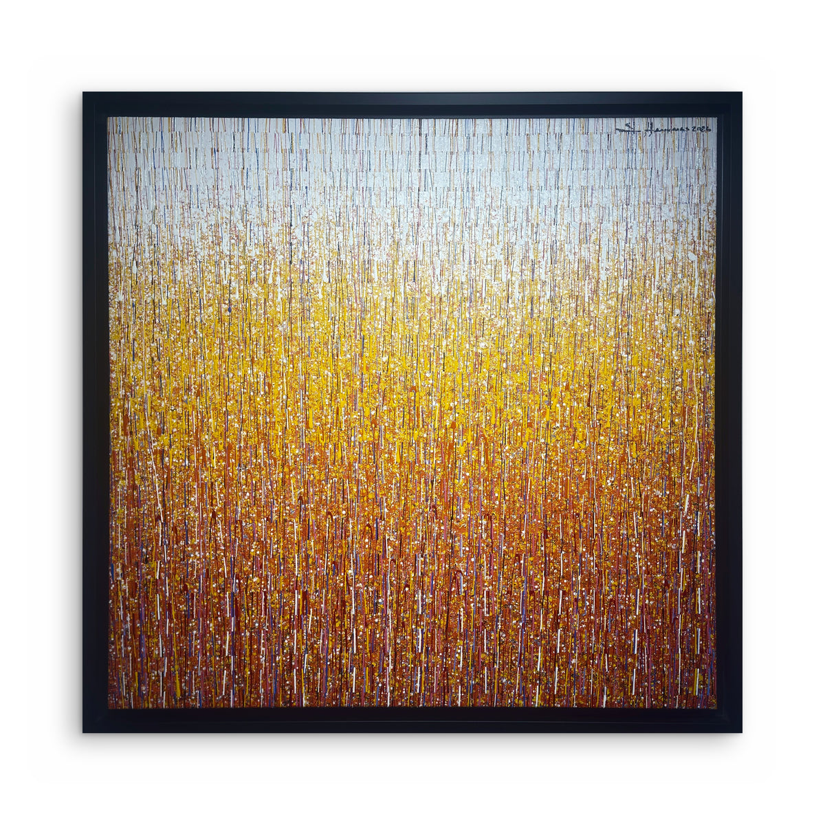 Somsak Hanumas, First Love, 2026, acrylique et laque, 100 x 100 cm